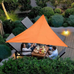 Yellow 6X6X6M Triangular Shade Sail Foldable - thumbnail 4