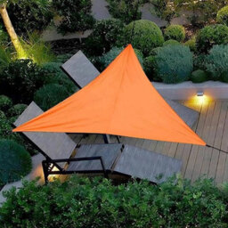 Yellow 6X6X6M Triangular Shade Sail Foldable - thumbnail 3