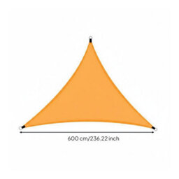 Yellow 6X6X6M Triangular Shade Sail Foldable - thumbnail 6