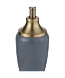 Lighting Supermarket Bailey Large Juniper Blue Table Lamp With Natural Shade - thumbnail 4