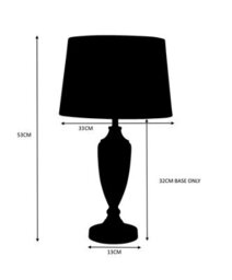 Lighting Supermarket Bailey Large Juniper Blue Table Lamp With Natural Shade - thumbnail 7