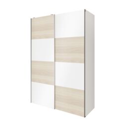 GoodHome Atomia Freestanding White Oak Effect Particle Board Wardrobe (H)2250mm (W)1500mm (D)655mm - thumbnail 2