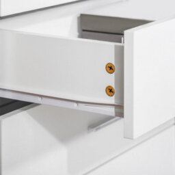 Wyld Haus Ziroma 4-Drawer White Chest Of Drawers With Silver Handles, Compact 60W X 40D X 69H Cm - thumbnail 9