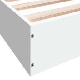 Berkfield Bed Frame Without Mattress White 160X200 Cm Engineered Wood - thumbnail 8
