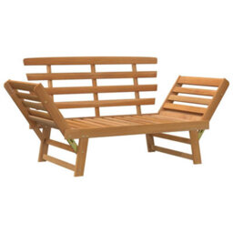 Walplus Garden Bench 2-In-1 190 Cm Wooden Seater Outdoor Furniture - thumbnail 8