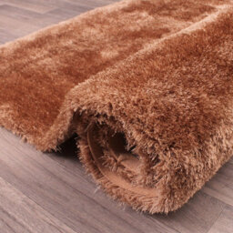 Indigo Beige Plain Shaggy Handmade Luxurious Sparkle Easy To Clean Rug For Dining Room Bed Room And Living Room-160Cm X 230Cm - thumbnail 9