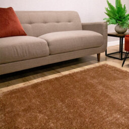 Indigo Beige Plain Shaggy Handmade Luxurious Sparkle Easy To Clean Rug For Dining Room Bed Room And Living Room-160Cm X 230Cm - thumbnail 3