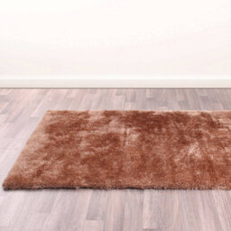Indigo Beige Plain Shaggy Handmade Luxurious Sparkle Easy To Clean Rug For Dining Room Bed Room And Living Room-160Cm X 230Cm - thumbnail 5