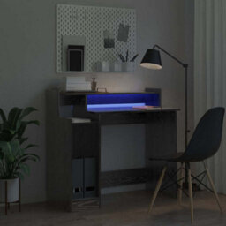 Walplus Desk With Desk Lamps Black Oak 97 X 45 X 90 Cm Engineered Wood - thumbnail 6