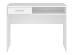 Arte Nepo Plus 100Cm White Desk - Compact Study Desk With Drawer And Shelf - thumbnail 3