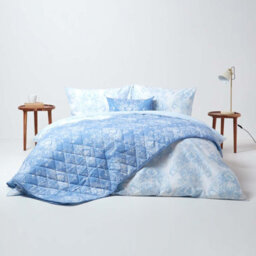 Homescapes Blue French Toile Patterned Duvet Cover Set, King - thumbnail 3