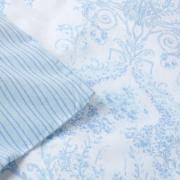 Homescapes Blue French Toile Patterned Duvet Cover Set, King - thumbnail 5