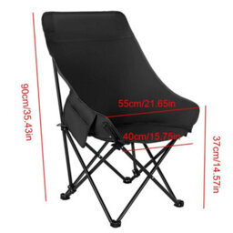 Heavy Duty Folding Camping Chair Foldable Portable Lightweight Sturdy Outdoor - thumbnail 2