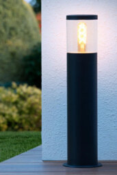 Lucide Fedor 495 Outdoor Bollard Light Black 495 mm - thumbnail 5