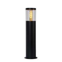 Lucide Fedor 495 Outdoor Bollard Light Black 495 mm - thumbnail 1