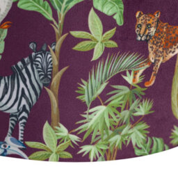 First Choice Lighting Safari - Velvet Safari Design 30Cm Pendant Or Table Lamp Shade - thumbnail 6