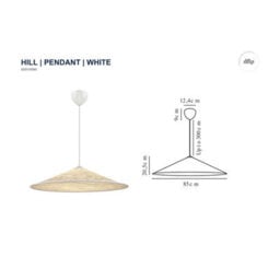 Nordlux Hill Tyvek Pendant Light Crinkled  White,mains - thumbnail 8