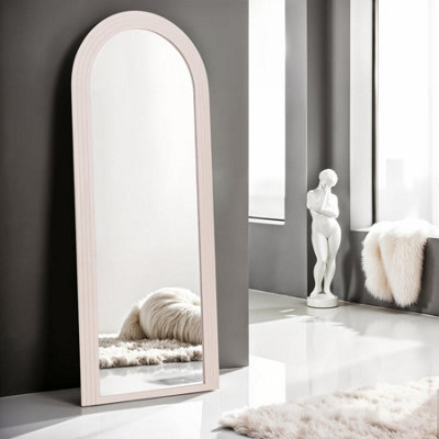 Po Large Arch Floor Mirror Standing Mirror 70X170Cm Taupe - image 1