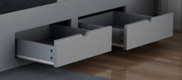 Save On Goods UK 5Ft King Size 4 Drawer Storage, Solid,strong,grey Painted Wood Bed Frame.wooden Bedstead - thumbnail 4
