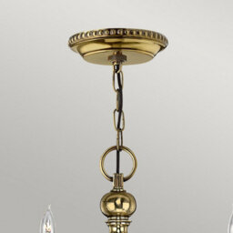 Luminosa Lighting Elstead Cambridge 6 Light Chandelier Polished Brass Finish, E14 - thumbnail 2