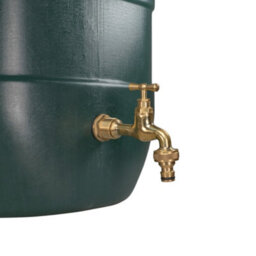 "3/4"" Brass Water Butt Set With Polished Brass Quick Connect Tap Ptfe Tape And 27mm Drill Bit" - thumbnail 6