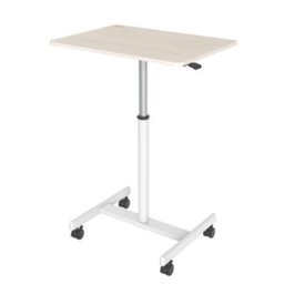 Duronic Wps67 Sit-Stand Desk, Multi-Use Video Projector Table On Wheels, 70X48Cm Platform, Adjustable Height, 70X48Cm - thumbnail 3