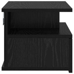 Berkfield Modern Floating Nightstands 2 Pcs Black Oak 40X31X27 Cm Engineered Wood - thumbnail 7