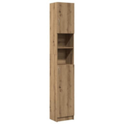 Walplus Bathroom Cabinet Artisan Oak 32X25.5X190 Cm Engineered Wood - thumbnail 6