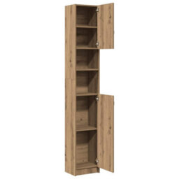 Walplus Bathroom Cabinet Artisan Oak 32X25.5X190 Cm Engineered Wood - thumbnail 9