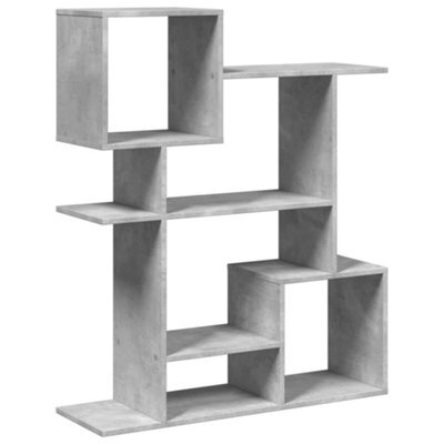 Berkfield Durable Room Divider Bookcase Concrete Grey 92X29X112 Cm Engineered Wood