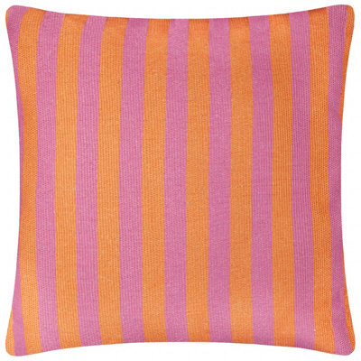 furn. Furn Deck Stripe Woven Outdoor Cushion, Orange/pink, 59 X 59Cm - image 1