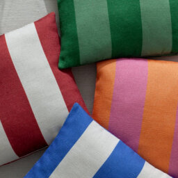 furn. Furn Deck Stripe Woven Outdoor Cushion, Orange/pink, 59 X 59Cm - thumbnail 6