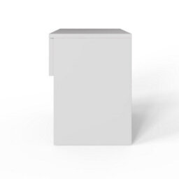 Fwstyle Promo Bedside Table Chest White Nightstand 1 Drawer Open Storage (H) 47 (W) 40 (D) 36Cm - thumbnail 6