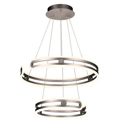 Luminosa Lighting Luminosa Modern Led Hanging Pendant Coffee, Warm White 3000K 5180Lm Dimmable