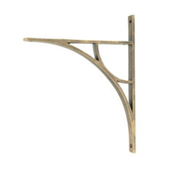 From The Anvil Burnished Brass Tyne Shelf Bracket (314mm X 250mm) - thumbnail 1