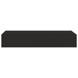 Vidaxl Wall-Mounted Drawer Shelves 2 Pcs Black 60X23.5X10Cm Mdf - thumbnail 5