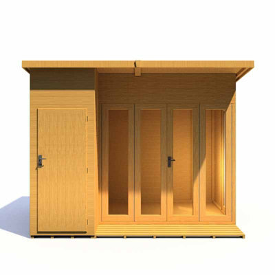 Shire Aster 10 X 8 Feet Summerhouse - L262.5 X W317.4 X H217 Cm - image 1