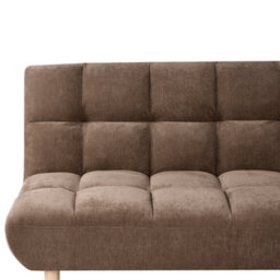Beliani Sofa Bed 2 Seater Risor Fabric Brown - thumbnail 7