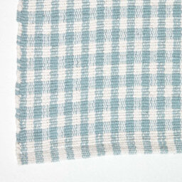 Homescapes Cotton Gingham Check Rug Hand Woven Blue White, 60 X 90 Cm - thumbnail 3