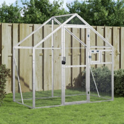 Walplus Silver Aviary 179X100X185 Cm Aluminium Bird Cage - thumbnail 1