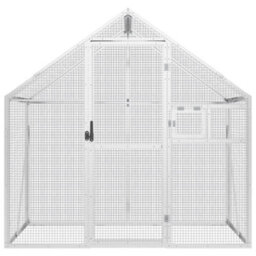 Walplus Silver Aviary 179X100X185 Cm Aluminium Bird Cage - thumbnail 3