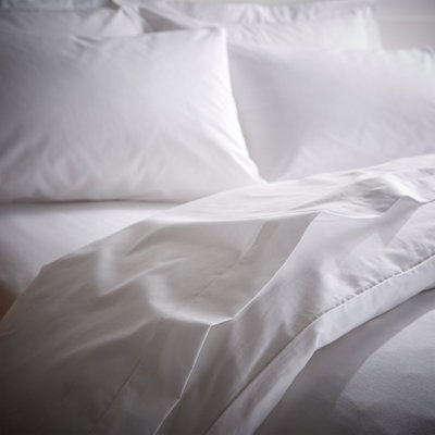 Bianca 200 Thread Count Temperature Controlling Tencel™ Lyocell Flat Sheet White - image 1