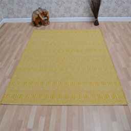 Mustard Geometric Handmade Modern Wool Easy To Clean Rug Dining Room Bedroom And Living Room-160Cm X 230Cm - thumbnail 4