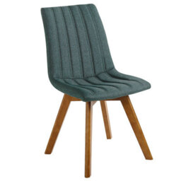 Beliani Set Of 2 Dining Chairs Calgary Fabric Dark Green - thumbnail 6