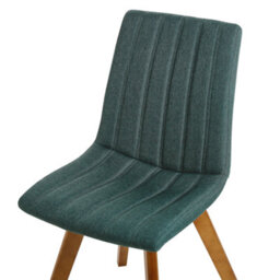 Beliani Set Of 2 Dining Chairs Calgary Fabric Dark Green - thumbnail 8