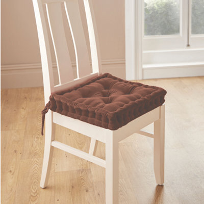 Coopers of Stortford Velour Armchair Booster Cushion Extra Comfort And Support 50 X 50 X 10Cm Spring Back Filling Choice Of 5 Colours