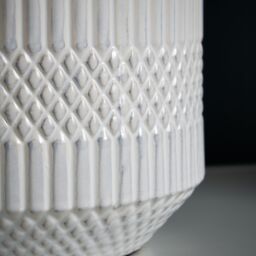 Inlight Eupheme Ceramic Cylinder Gloss White Table Light - thumbnail 3