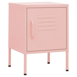 Berkfield Nightstand Pink 35X35X51 Cm Steel - thumbnail 2