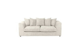 Sofa Scene Chicago Jumbo Cord 3 Seater Cream Sofa