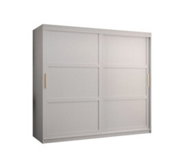 Arte Ramiro I Contemporary 2 Sliding Door Wardrobe 9 Shelves 2 Rails White Matt (H)2000mm (W)2000mm (D)620mm - thumbnail 1